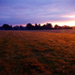 Paysage de campagne au lever de soleil